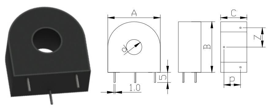 Type A: Dual pins, usually smaller in size and smaller in current range, usually using ultra-fine crystal cores with higher precision;  Type B: Four-pin parallel pins, usually the current is from large to small, usually using ultra-microcrystalline iron core, so the accuracy is higher；  Type C: Front and rear parallel pins, usually the current is from large to small, usually using ultra-microcrystalline iron core, so the accuracy is higher;  Class D: Three-pin, usually use silicon steel wound core, so the accuracy is not as good as the ultra-microcrystalline core, but the load capacity is strong.